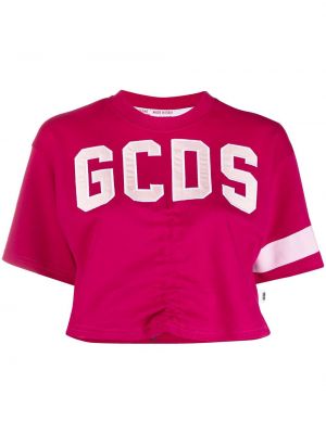 Camiseta con bordado Gcds rosa