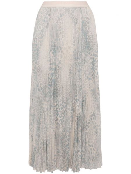 Μίντι φούστα με δαντέλα Balenciaga μπλε