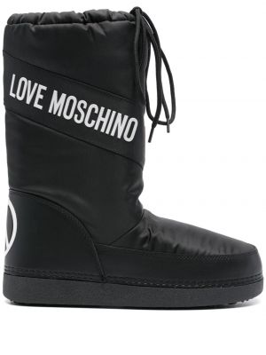 Kotníkové boty Love Moschino černé