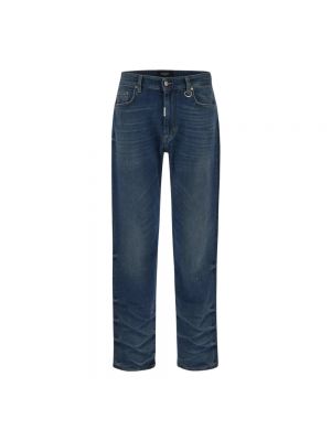 Proste jeansy relaxed fit Represent niebieskie