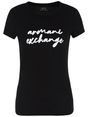 Bavlnené tričko s potlačou Armani Exchange