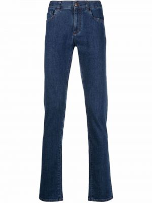 Slank skinny jeans Canali blå