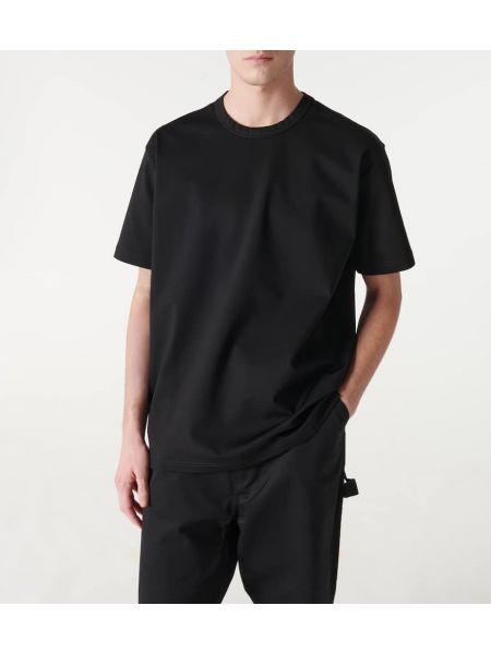 Kokvilnas t-krekls Junya Watanabe melns