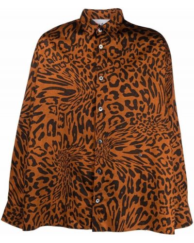 Camisa leopardo Etudes marrón