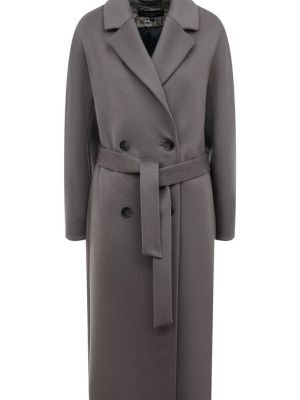 Шерстяное пальто Victoria Andreyanova серое