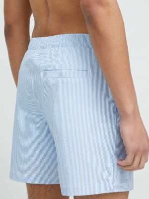 Pantaloni Abercrombie & Fitch albastru