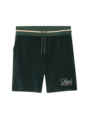 Shorts en coton à rayures Autry vert