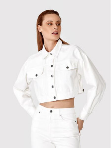 Джинсова куртка Simple біла