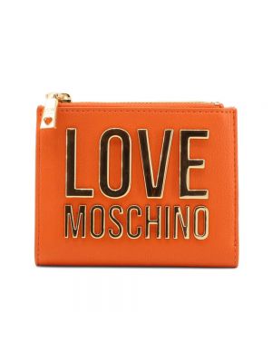 Rękawiczki Love Moschino pomarańczowe
