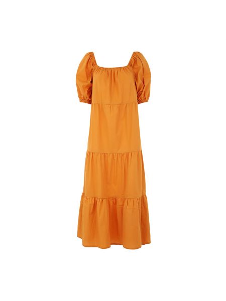 Sukienka midi Faithfull The Brand, pomarańczowy