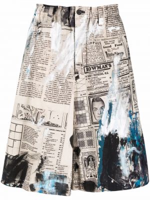 Kratke hlače s potiskom Yohji Yamamoto