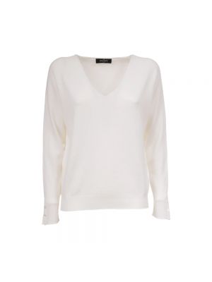 Sweter z kaszmiru Gran Sasso biały
