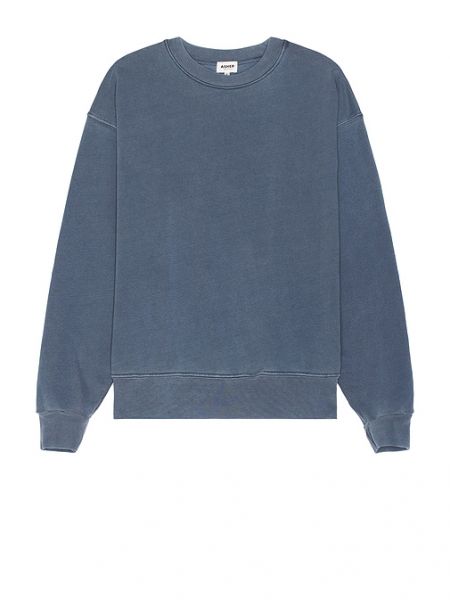 Bisiklet yaka sweatshirt Asher mavi