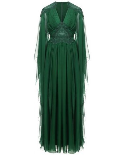 Шелковое платье Zuhair Murad - Зеленый