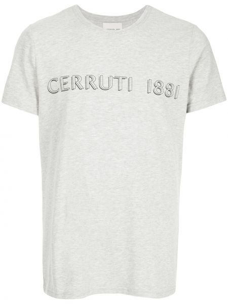 Camiseta con estampado Cerruti 1881 gris