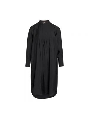 Sukienka midi z falbankami z rękawami balonowymi Co'couture czarna