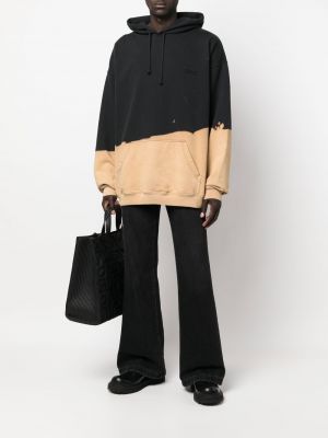 Bluza z kapturem oversize Vetements czarna