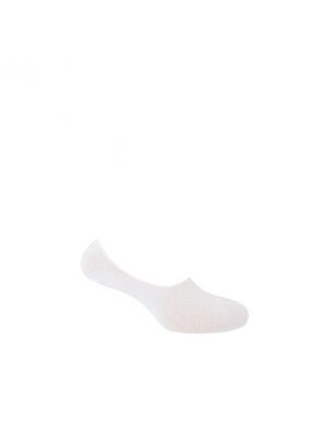 Calcetines de algodón de punto Punto Blanco blanco