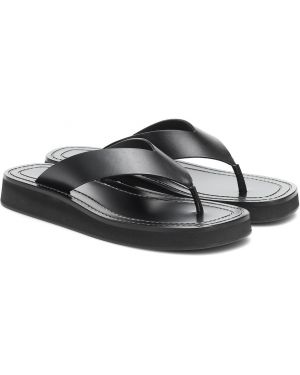 Pantofi din piele cu platformă The Row negru