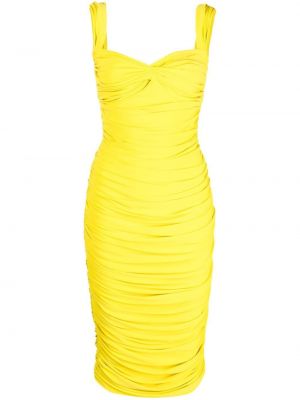 Вечерна рокля Norma Kamali жълто