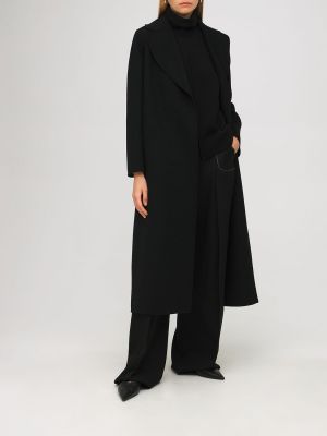 Vilnonis paltas 's Max Mara juoda