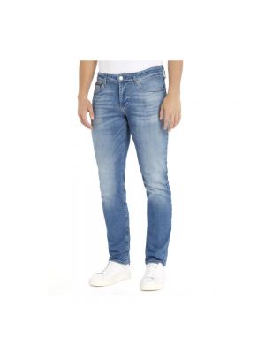 Einfarbige skinny jeans mit reißverschluss Tommy Hilfiger blau