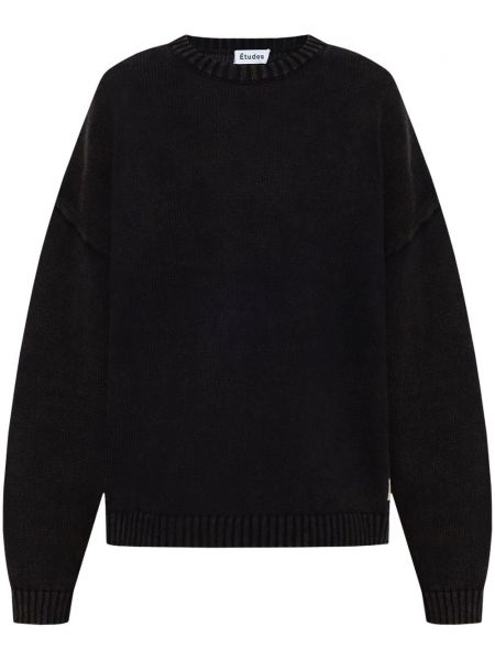 Pamučni džemper Etudes crna