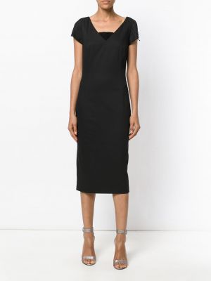 Mini vestido John Galliano Pre-owned negro