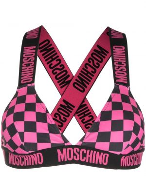 Sjekket topp Moschino svart