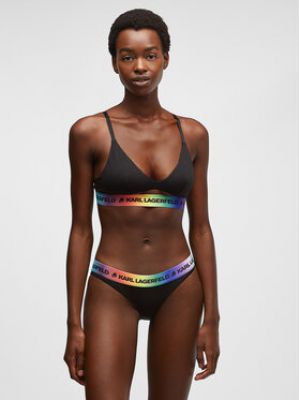 KARL LAGERFELD Klasické nohavičky Pride 225W2118 Čierna