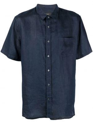 Риза с джобове Vince синьо