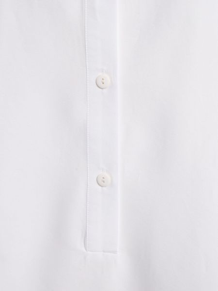 Βαμβακερή μίντι φόρεμα Max Mara λευκό