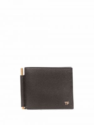 Plissert lommebok Tom Ford brun