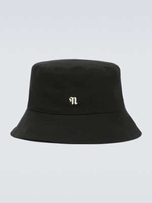 Памучна шапка Nanushka черно