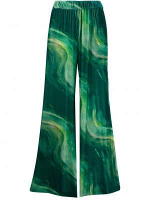 Sametové kalhoty Alemais zelené