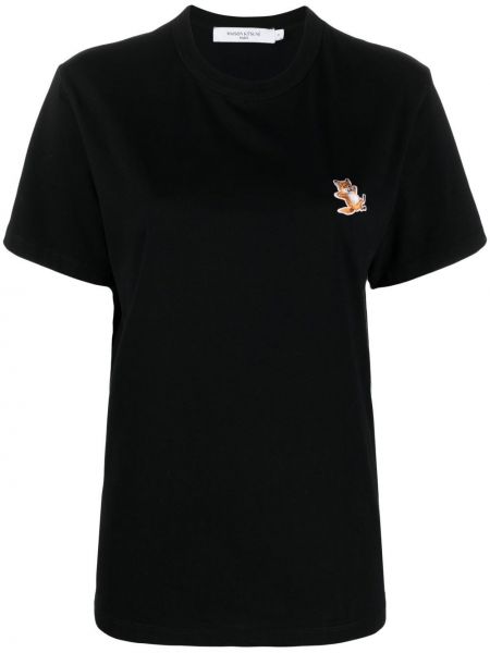 T-shirt bawełniana Maison Kitsune, сzarny