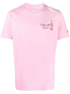 Tričko s výšivkou Mc2 Saint Barth ružová