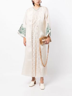 Krajkové večerní šaty Shatha Essa bílé