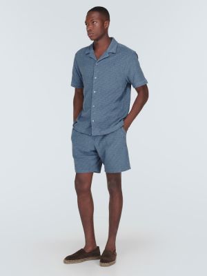 Bermuda kratke hlače iz žakarda Frescobol Carioca modra
