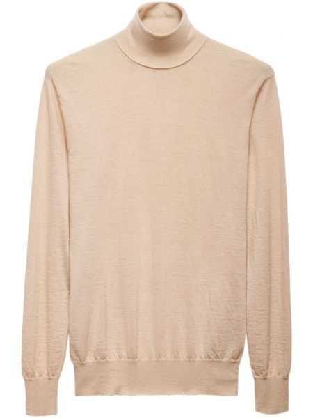 Pull long en cachemire Prada beige