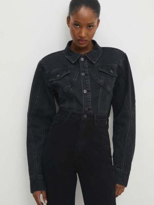 Kurtka jeansowa Answear Lab czarna