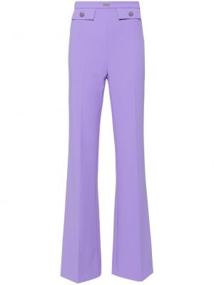 Pantaloni din crep Elisabetta Franchi violet