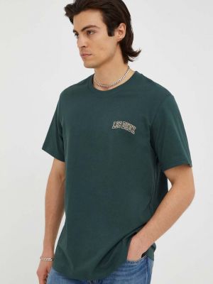 Тениска с дълъг ръкав с принт Les Deux зелено