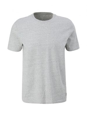 Меланж тениска Qs By S.oliver бяло