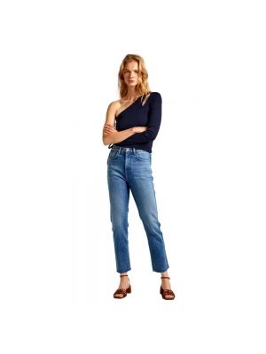 Jeansy skinny z wysoką talią slim fit Pepe Jeans niebieskie