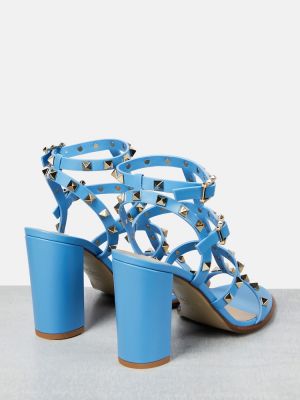 Sandale din piele Valentino Garavani albastru
