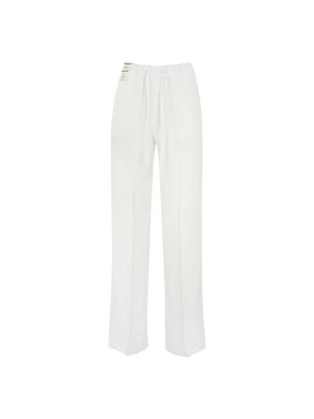 Lniane spodnie Re-hash białe