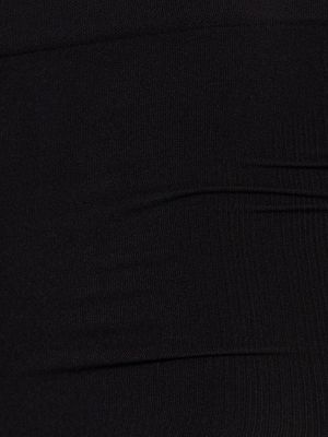 Bragas de cintura alta de tela jersey Andreadamo negro