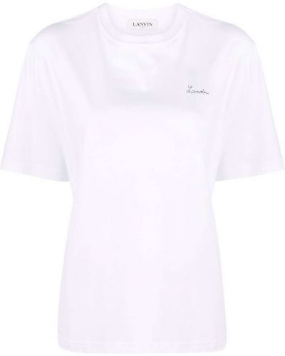 Camiseta con bordado Lanvin blanco