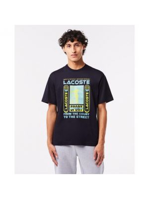Camiseta con estampado bootcut Lacoste azul
